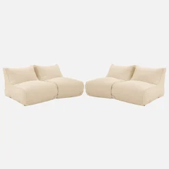 Set 4 puff da esterno in olefina