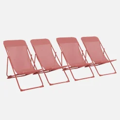 Set 4 sdraio pieghevoli