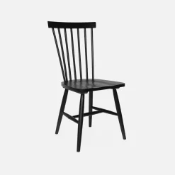 Set 2 sedie da pranzo in legno, impilabili stile vintage
