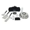 Set 11 utensili per barbecue, piastra di cottura e braciere