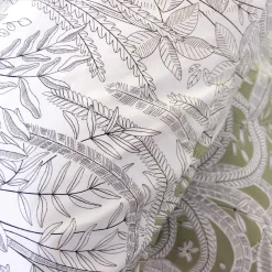 Set biancheria da letto con stampa vegetale, 2 posti