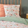 Set biancheria da letto cotone reversibile stampato autunno singola, 140cm