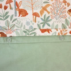 Set biancheria da letto cotone reversibile stampato autunno singola, 140cm
