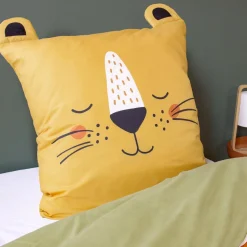 Set biancheria da letto in microfibra reversibile con stampa savana, 140cm