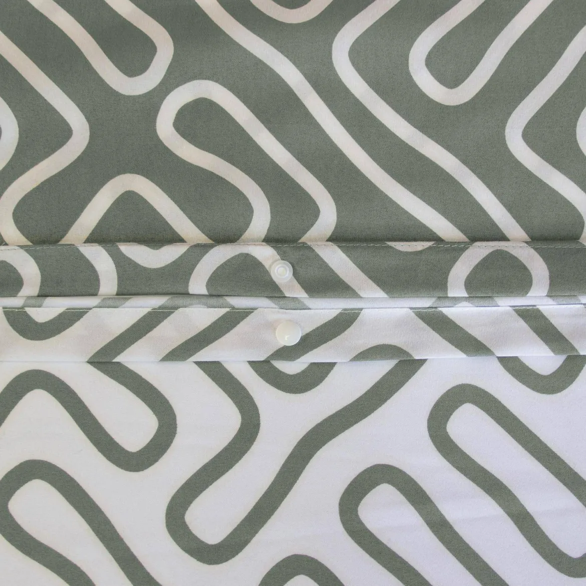 Set biancheria da letto in microfibra reversibile con fantasia, 2 posti