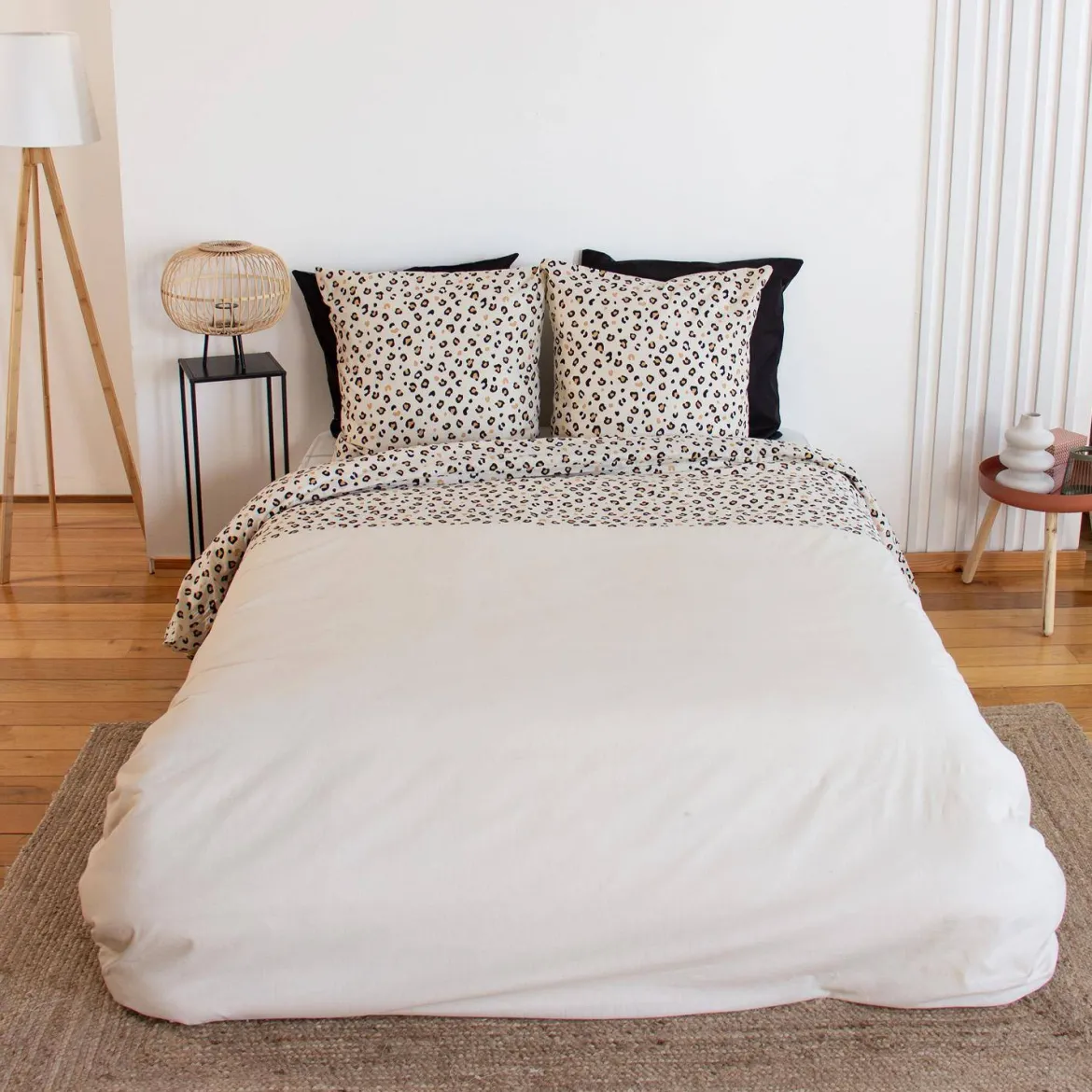 Set biancheria da letto in cotone reversibile, 2 posti