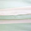 Set biancheria da letto in cotone a righe bianco e verde, 2 posti