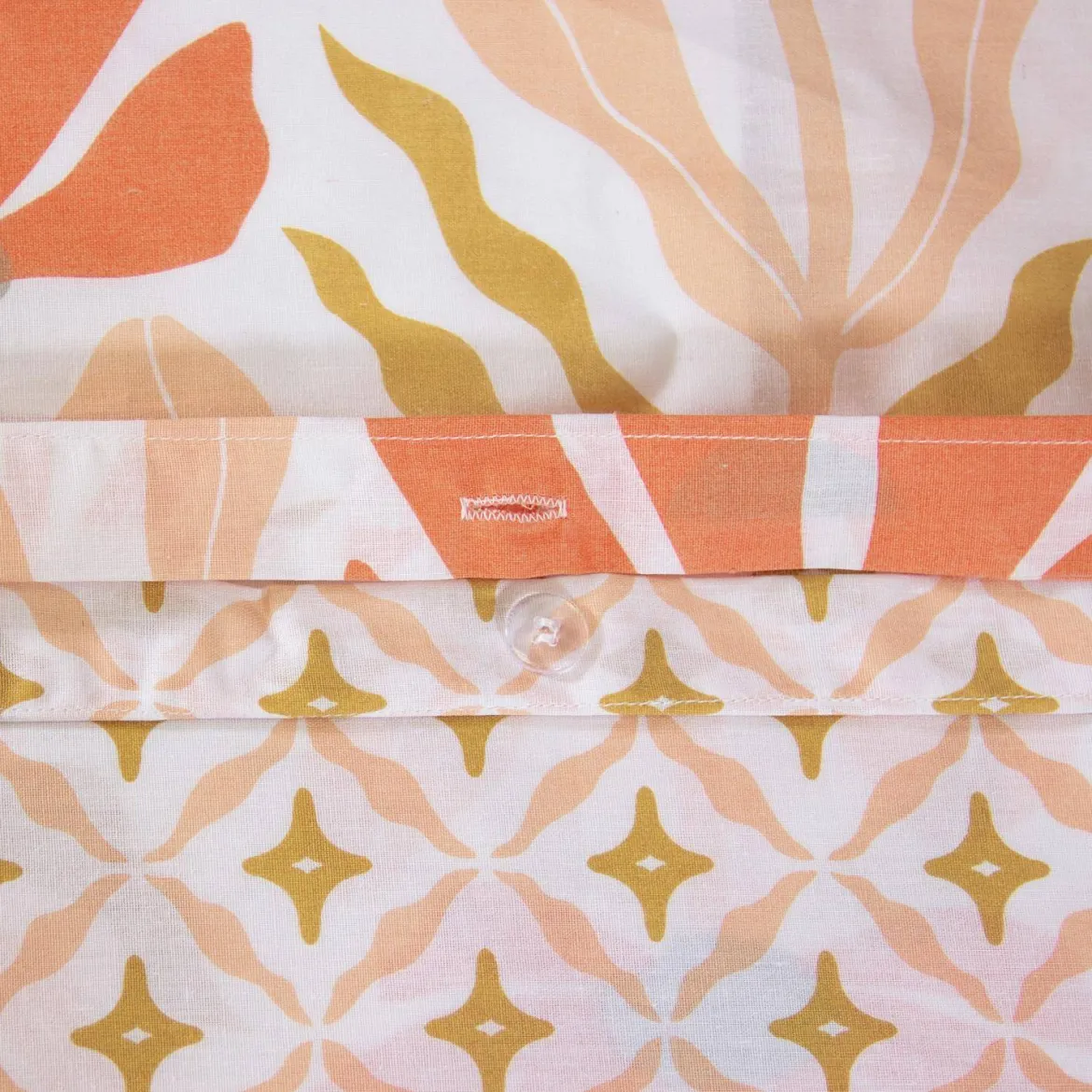 Set biancheria da letto reversibile con stampa floreale, 2 posti