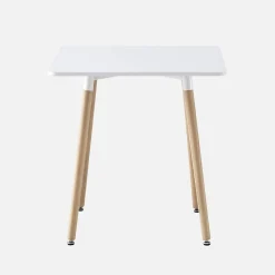 Set da pranzo composto da tavolo quadrato e 2 sedie, 70cm