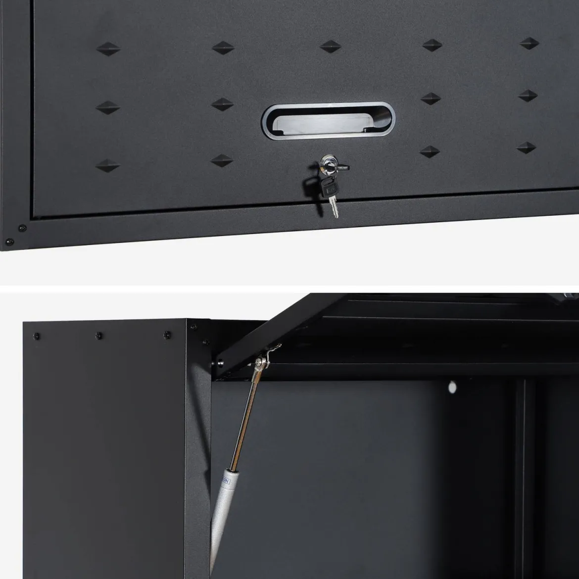 Set di 2 mobili contenitori alti per garage