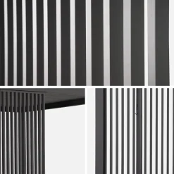 Set di 3 persiane verticali 1m pergola bioclimatica