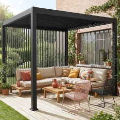 Set di 3 persiane verticali 1m pergola bioclimatica