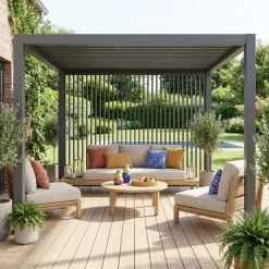 Set di 3 persiane verticali 1.3m per pergola bioclimatica