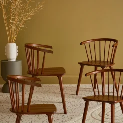 Set di 4 sedie in legno