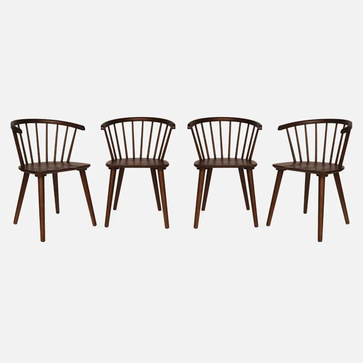 Set di 4 sedie in legno