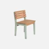 Set di 2 sedie in legno per bambini, da interno/esterno