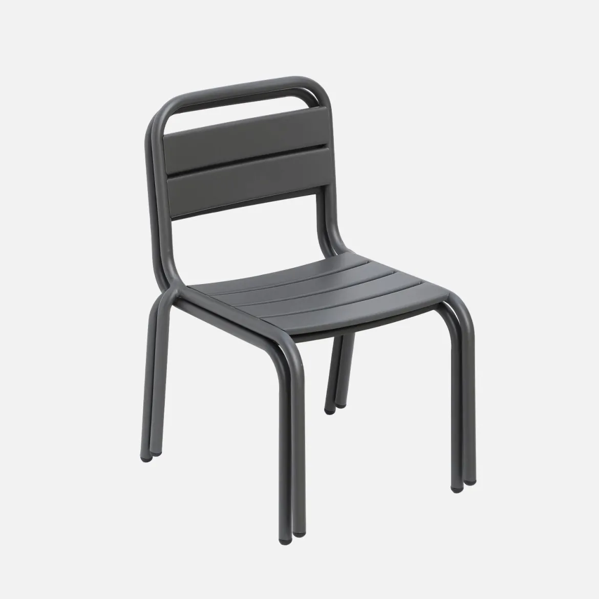 Set di 2 sedie in metallo per bambini