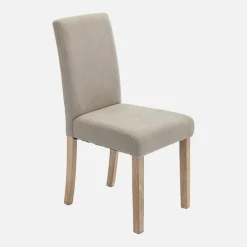 Set di 4 sedie in velluto a coste con gambe in legno ceruleo