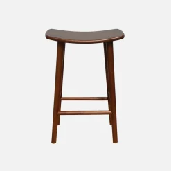 Set di 2 sgabelli da bar vintage in legno di hevea