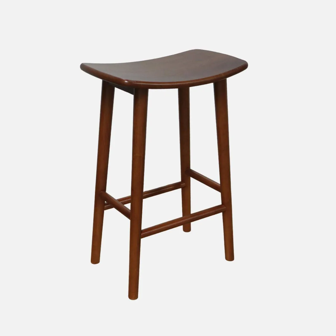 Set di 2 sgabelli da bar vintage in legno di hevea