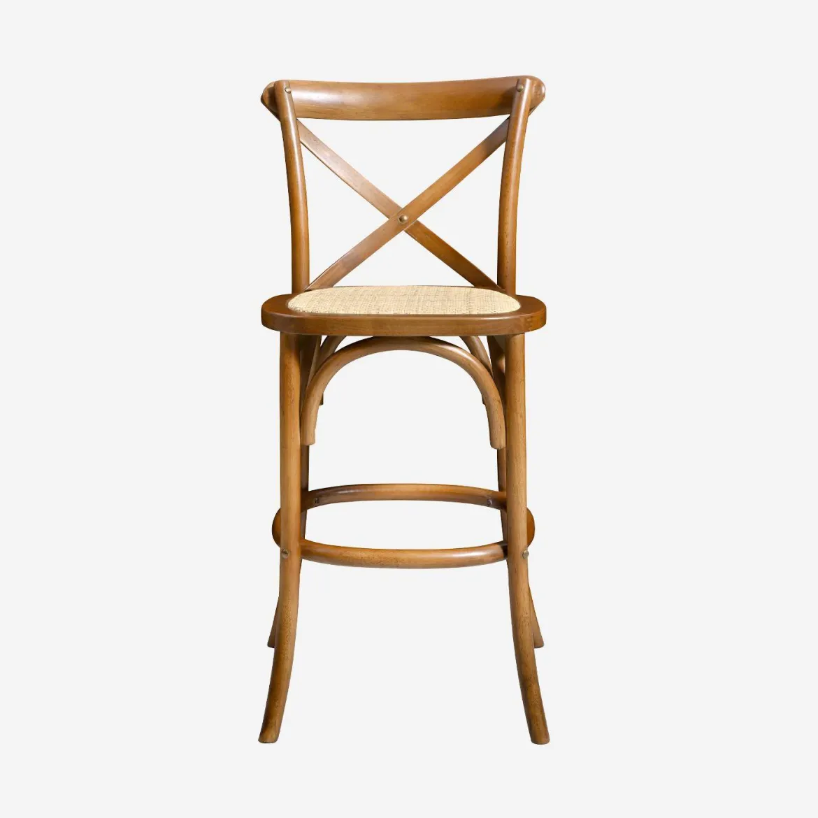 Set di 2 sgabello da bar bistrot vintage legno