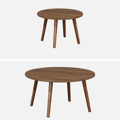 Set di 2 tavolini rotondi