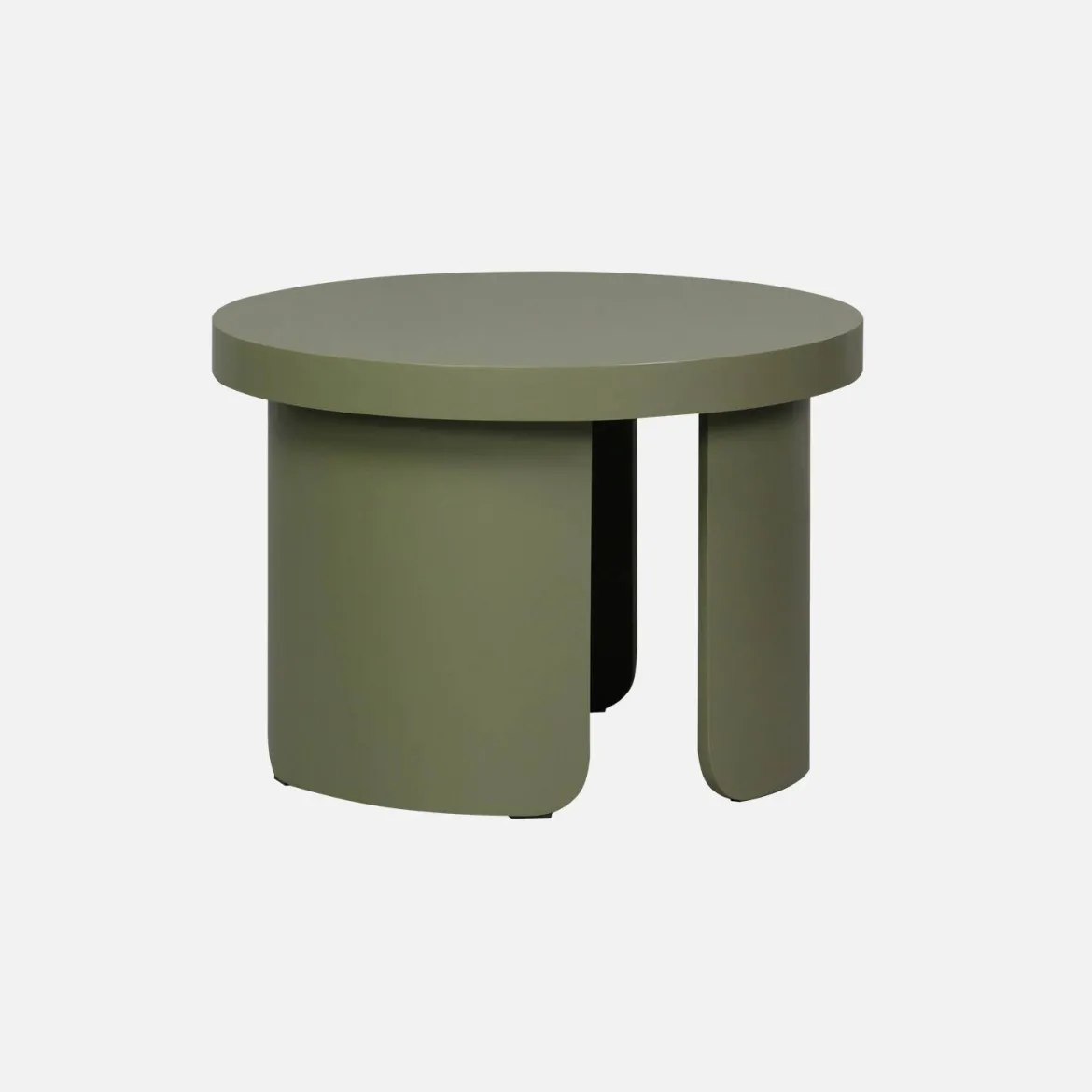 Set di 2 tavolini rotondi impilabili