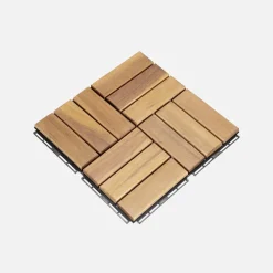 Set di piastrelle per patio in legno, 30x30cm