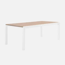 Set tavolo da giardino allungabile in alluminio con 10 sedie
