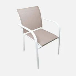 Set tavolo da giardino allungabile in alluminio con 10 sedie
