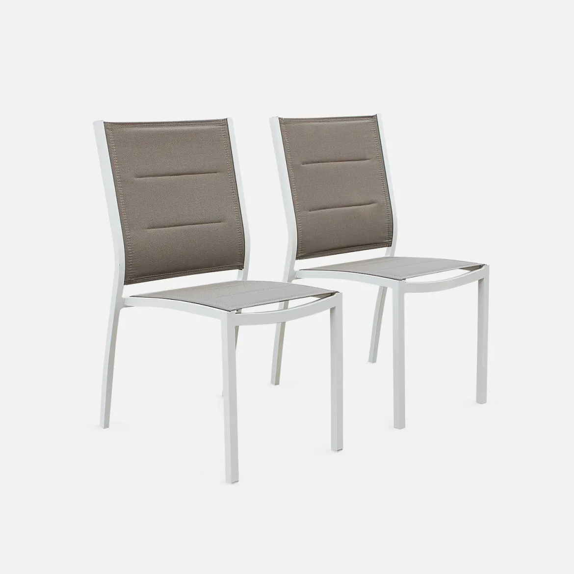 Set tavolo da giardino allungabile in alluminio con 6 sedie