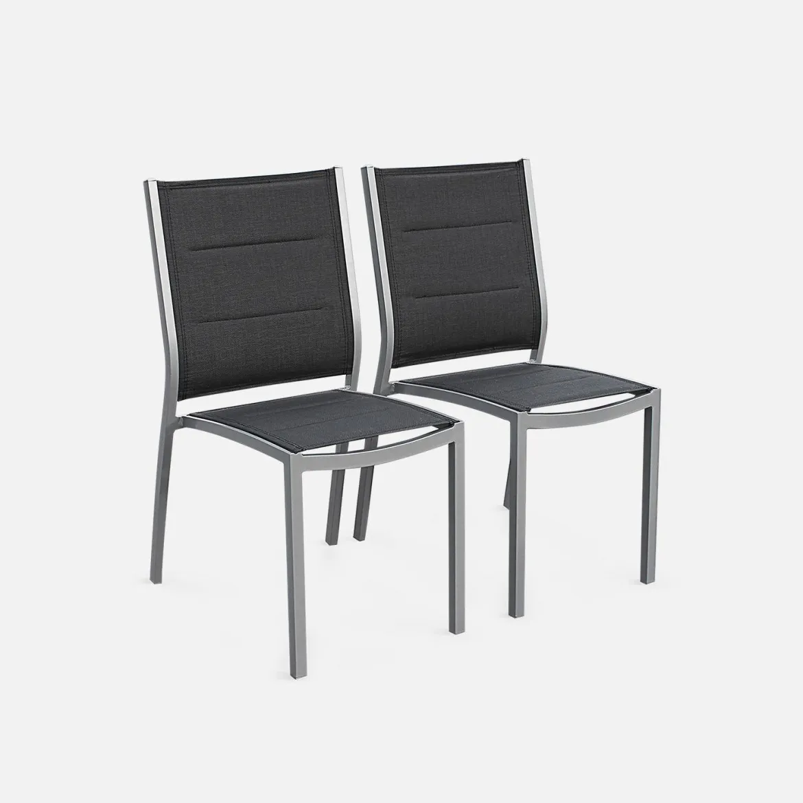 Set tavolo da giardino allungabile in alluminio con 6 sedie