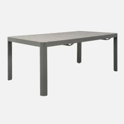 Set tavolo da giardino allungabile in alluminio con 10 sedie