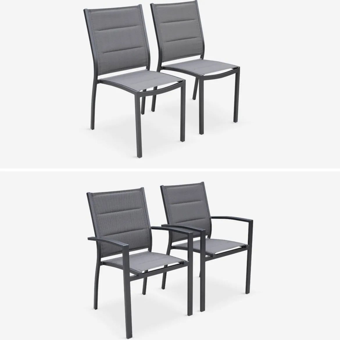 Set tavolo da giardino allungabile con 10 sedie