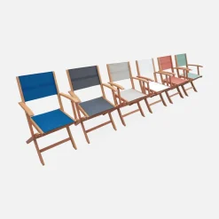 Set tavolo da giardino allungabile in legno con 10 sedie