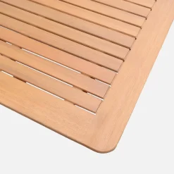 Set tavolo da giardino allungabile in legno di eucalipto con 8 sedie