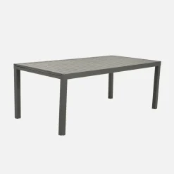 Set tavolo da giardino allungabile in alluminio con 10 sedie