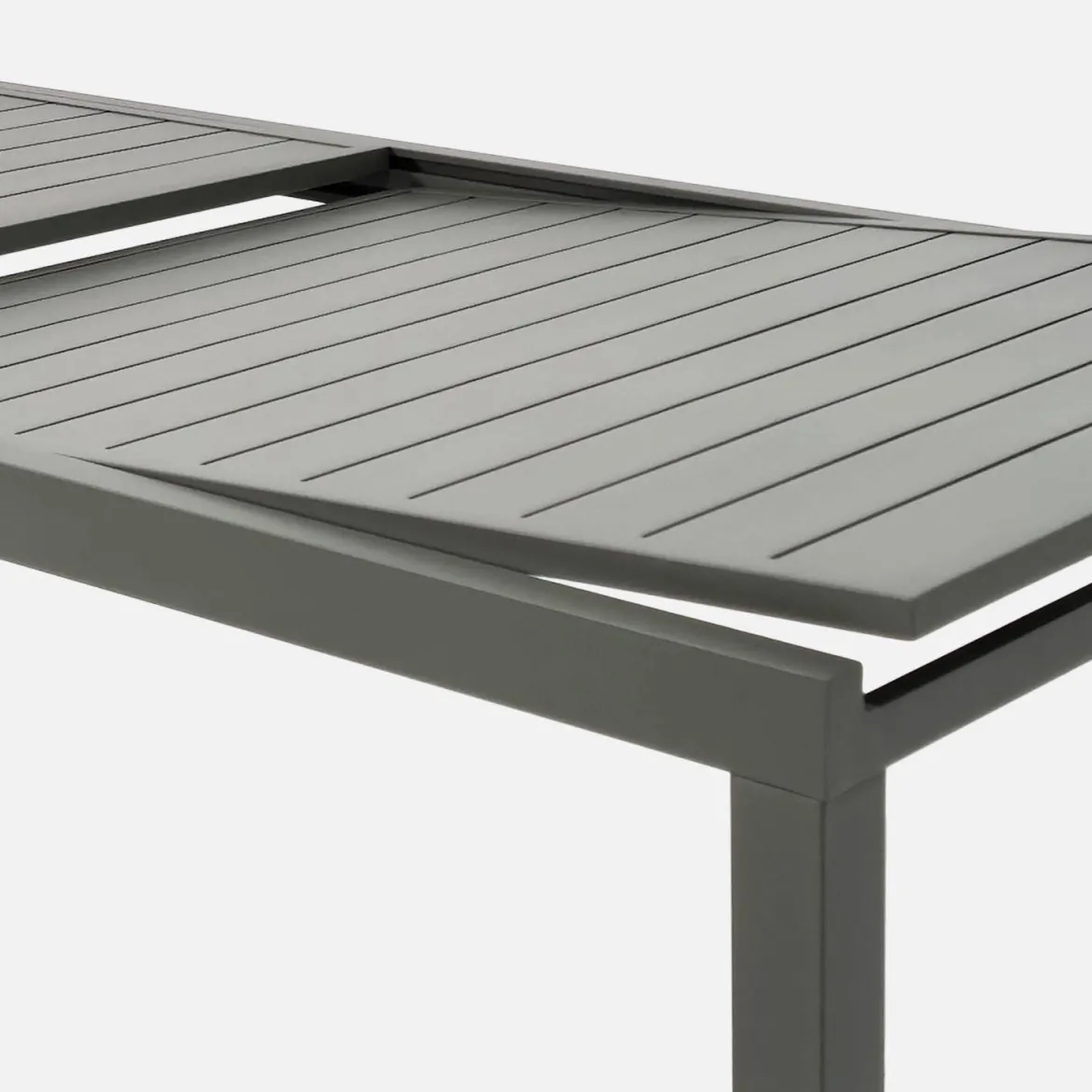 Set tavolo da giardino allungabile in alluminio con 10 sedie