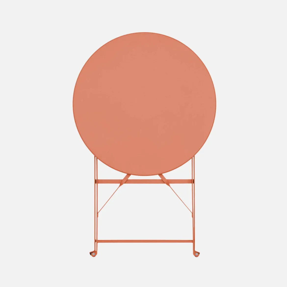 Set tavolo da giardino bistrot pieghevole in acciaio con 2 sedie, Ø60cm