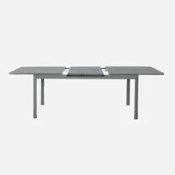 Set tavolo da giardino estensibile in alluminio con 8 sedie