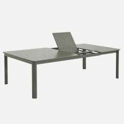 Set tavolo da giardino estensibile in alluminio con 12 sedie