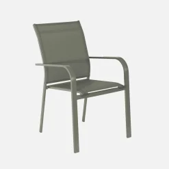 Set tavolo da giardino estensibile in alluminio con 12 sedie