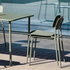 Set tavolo da giardino in metallo con 6 sedie