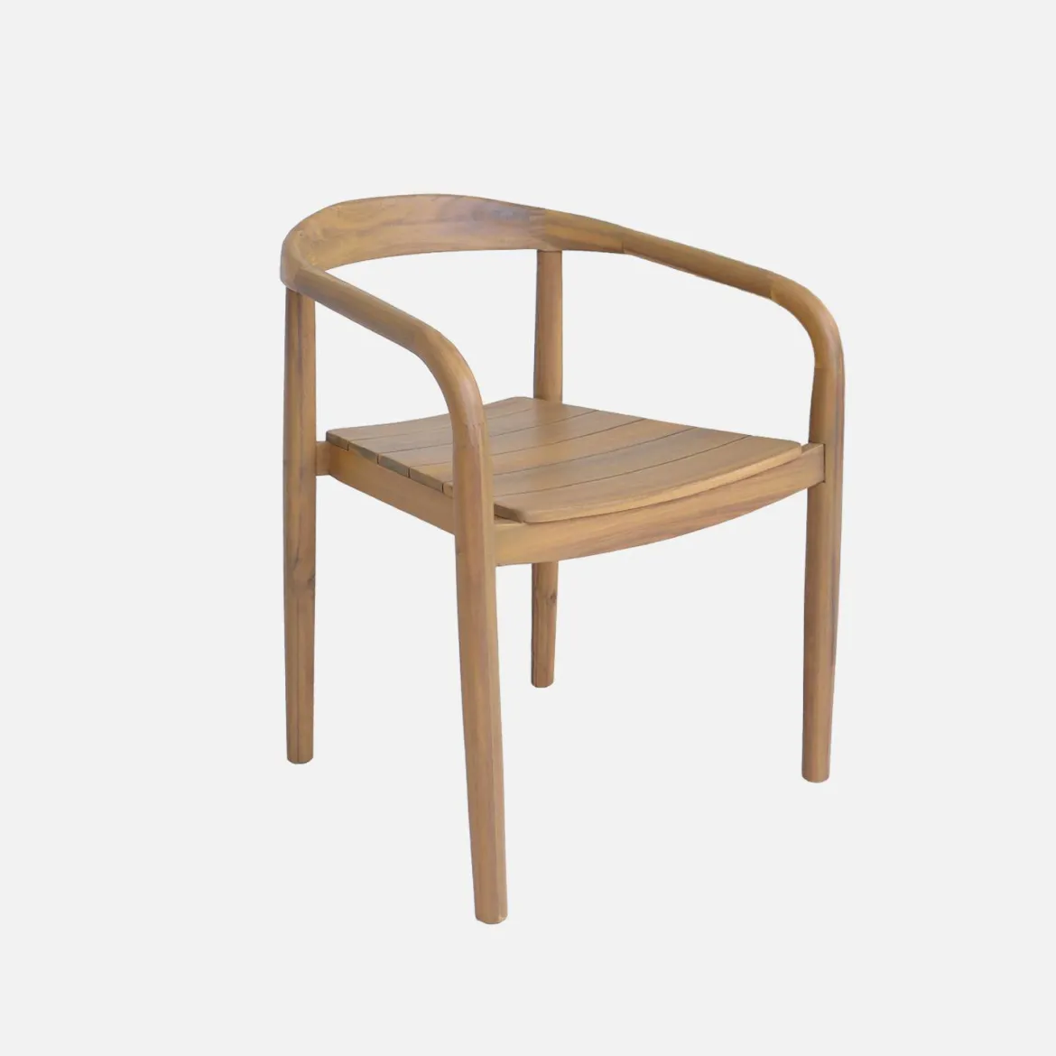 Set tavolo da giardino in legno di acacia con 6 sedie