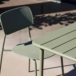 Set tavolo da giardino in metallo con 2 sedie