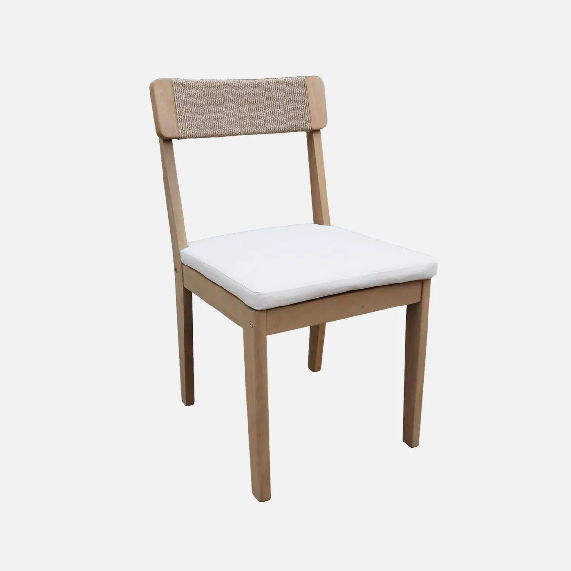 Set tavolo da giardino in legno di acacia con 6 sedie