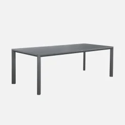Set tavolo da giardino in alluminio con 1 panchina e 4 sedie