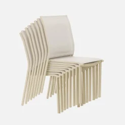 Set tavolo da giardino in alluminio con 8 sedie