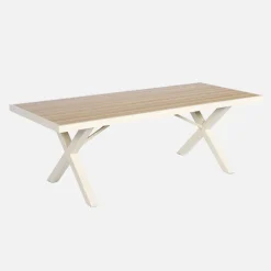 Set tavolo da giardino in alluminio con 8 sedie