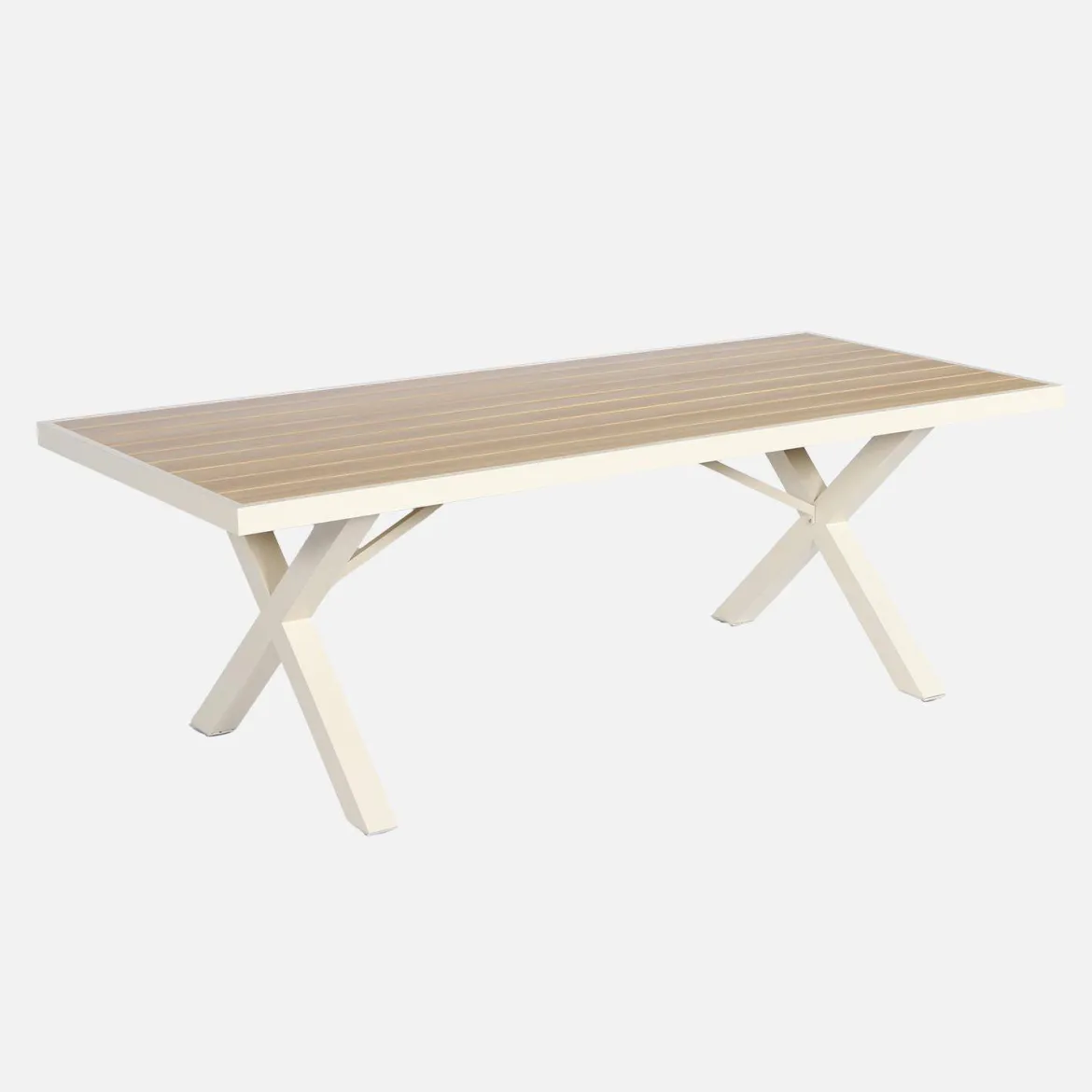 Set tavolo da giardino in alluminio con 8 sedie